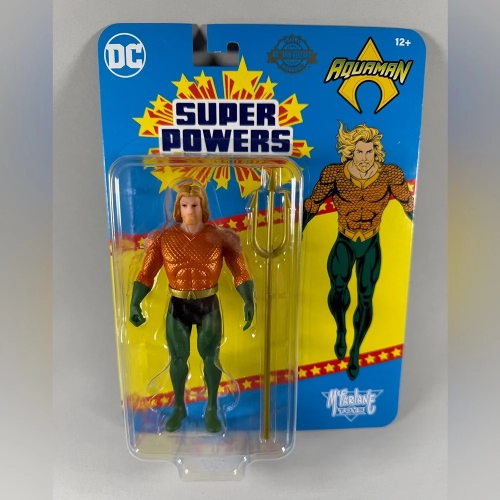 New McFarlane DC Super Powers Aquaman (Gold)